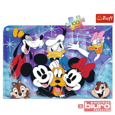 PUZZLE 100 W ŚWIECIE DISNEY JEST WESOŁO 16462 TREF