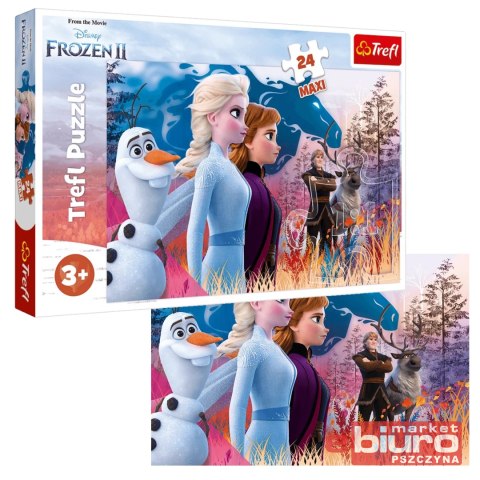 PUZZLE 24 MAXI MAGICZNA WYPRAWA FROZEN 2 TREFL