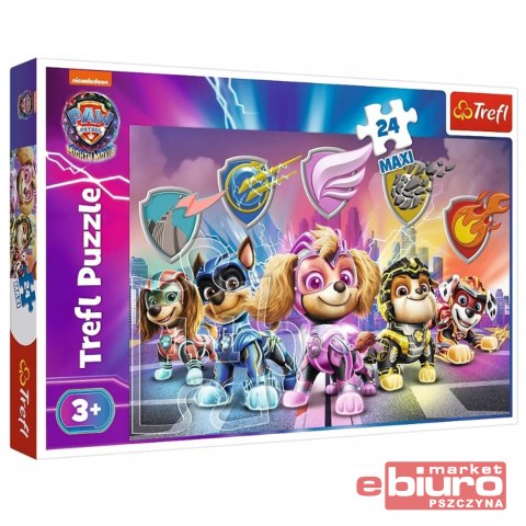 PUZZLE 24 MAXI MISJA SZCZENIACZKÓW PAW PATROL TREF
