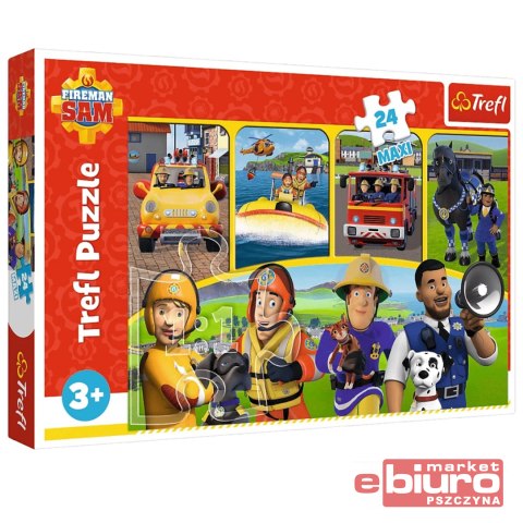 PUZZLE 24 MAXI STRAŻAK SAM I PRZYJACIELE TREFL