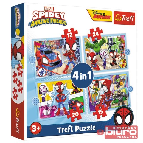 PUZZLE 4W1 EKIPA SPIDAYA'A 34611 TREFL