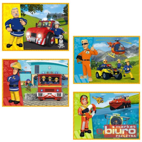 PUZZLE 4W1 ODWAŻNY STRAŻAK SAM 34387 TREFL