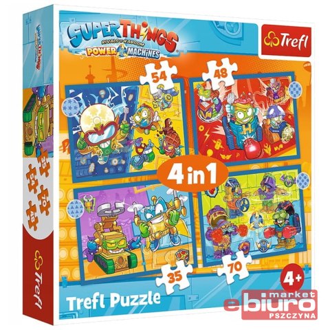 PUZZLE 4W1 SUPER AKCJA 34390 TREFL