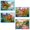 PUZZLE 4W1 WYJĄTKOWE DINOZAURY 34609 TREFL