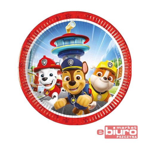 TALERZYKI PAP.PAW PATROL RESCUE HEROES 20CM 8SZT G