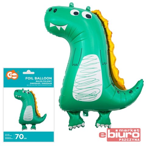 BALON FOLIOWY DINOZAUR 89CM