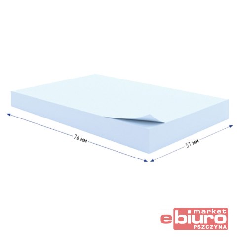 BLOCZEK SAMOPRZ STANDARD 76X51MM 100KART NIEB BERL