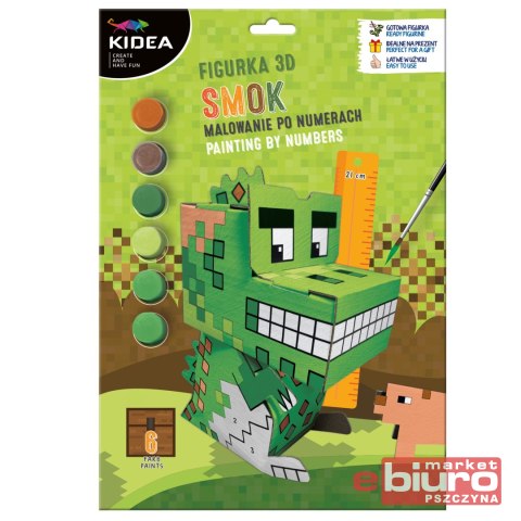 FIGURKA 3D MALOWANIE PO NUMERACH GAME SMOK KIDEA