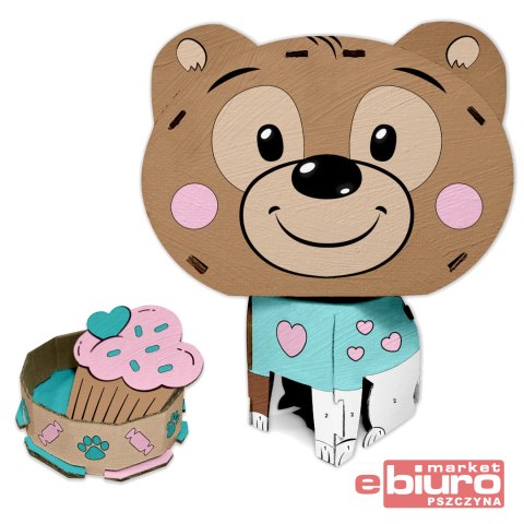 FIGURKA 3D MALOWANIE PO NUMERACH MIŚ KIDEA