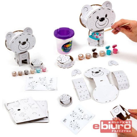 FIGURKA 3D MALOWANIE PO NUMERACH MIŚ KIDEA