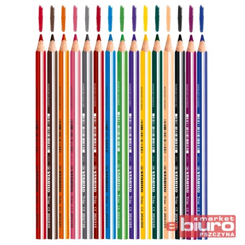 KREDKI TRIO GRUBE 15 KOLORY PUDEŁKO