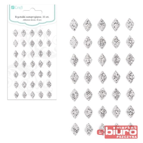 KRYSZTAŁKI SAMOPRZYLEPNE DIAMENTY 35SZT