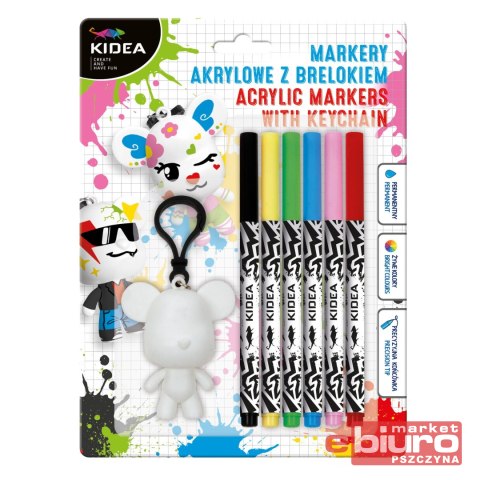 MARKERY AKRYLOWE Z BRELOKIEM MABBKA KIDEA