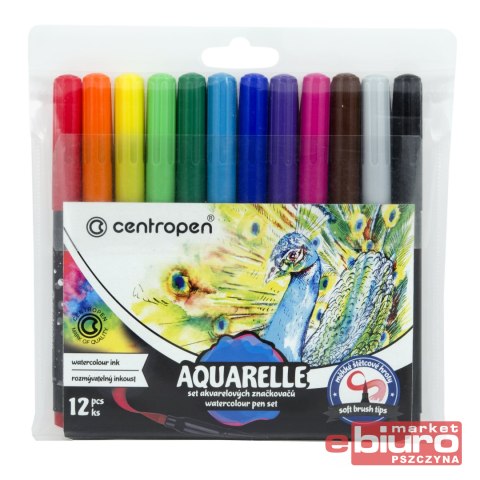MARKERY AKWARELOWE CENTROPEN AQUARELLE 8683 12SZT