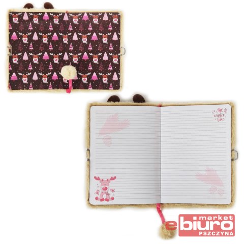 PAMIĘTNIK Z KŁÓDKĄ 3D WŁOCHACZ A5 96K FRIEND RUDOL