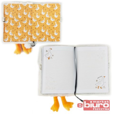 PAMIĘTNIK Z KŁÓDKĄ 3D WŁOCHACZ A5 96K GOOSE