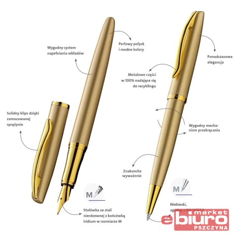 PIÓRO WIECZ+DŁUG JAZZ NOBLE ELEGANCE GOLD ETUI