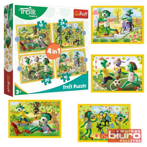 PUZZLE 4W1 WSPÓLNE ZABAWY TREFLIKÓW 34358 TREFL