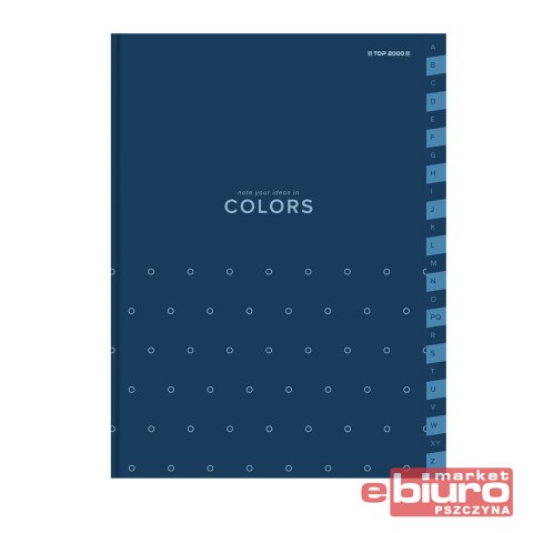 SKOROWIDZ A5 TOP COLOR SZYTY 96K NIEBIESKI