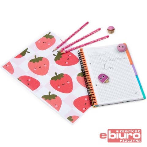 ZAPACHOWE GUMKI I OŁÓWKI TRUSKAWKA KIDEA