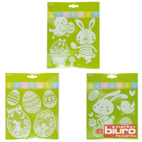 AŻUROWE NAKLEJKI Z BROKATEM WN9326 ARPEX