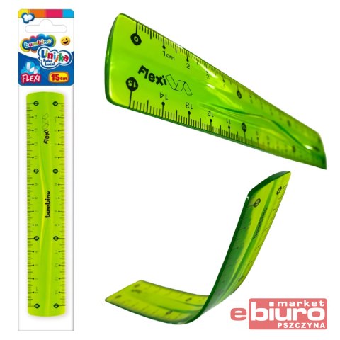 LINIJKA SZKOLNA 15cm FLEXI ELASTYCZNA BAMBINO