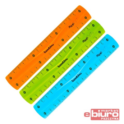 LINIJKA SZKOLNA 15cm FLEXI ELASTYCZNA BAMBINO