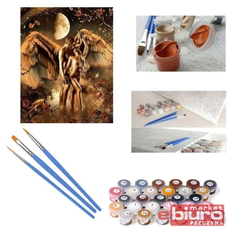 MALOWANIE PO NR. ARCHANIOŁ I KOBIETA NORIMPEX