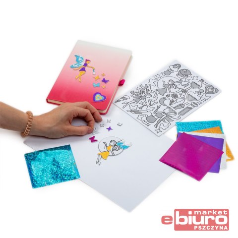 METALICZNE NAKLEJKI ZESTAW KREATYWNY WRÓŻKI KIDEA