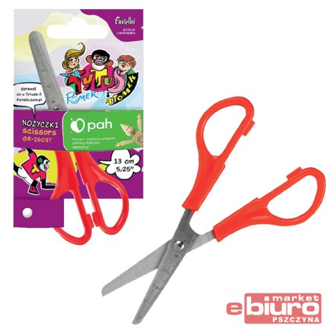 NOŻYCZKI SZKOLNE FIORELLO 13CM TYTUS ROMEK