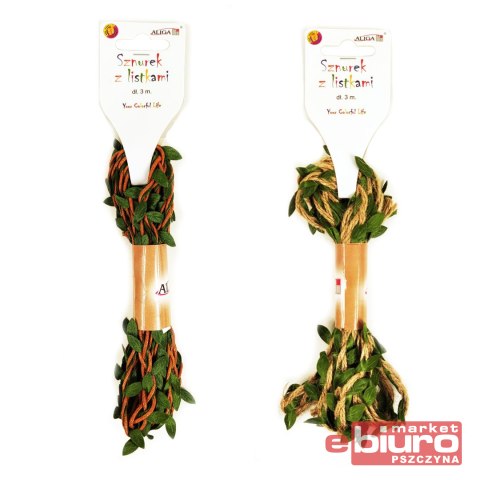 SZNUREK Z LISTKAMI SZL-1957 3M MIX 3 WZORÓW ALIGA