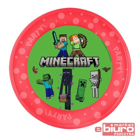 TALERZ WIELOKROTNEGO UŻYTKU 21CM MINECRAFT MOJANG