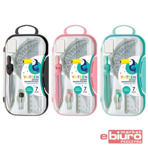 ZESTAW GEOMETRYCZNY TEEN 7 ELEM. INTERDRUK