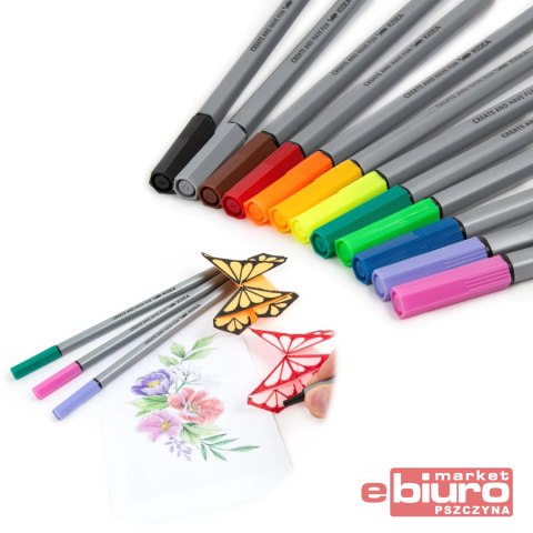 CIENKOPISY 12 KOLORÓW KIDEA