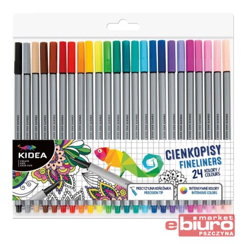 CIENKOPISY 24 KOLORY KIDEA