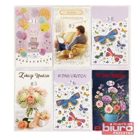 KARNET REGULOWANE CYFRY URODZINY PRESTIGE