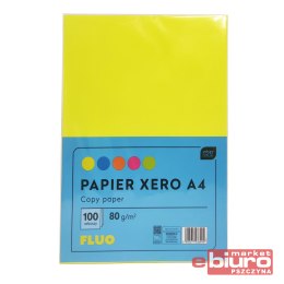PAPIER XERO A4 100 5 KOLORÓW FLUO