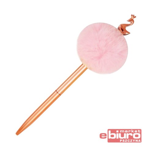 DŁUGOPIS Z POMPONEM ŁABĘDŹ INCOOD