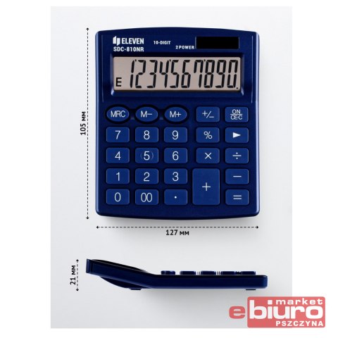 ELEVEN KALKULATOR BIUROWY SDC810NRNVE GRANATOWY