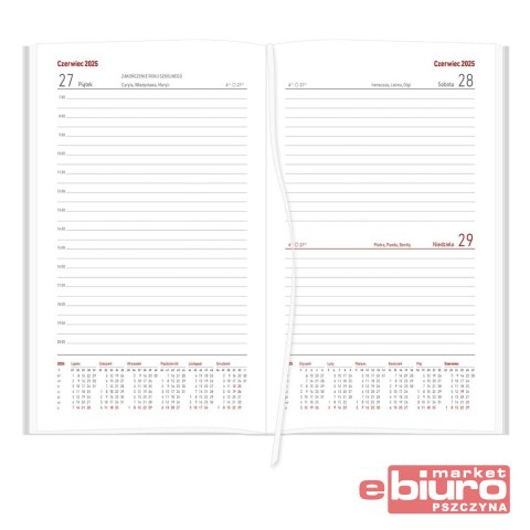 KALENDARZ NAUCZYCIELA A5 DZIENNY NEBRASKA BRĄZ