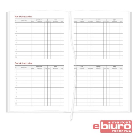 KALENDARZ NAUCZYCIELA A5 DZIENNY NEBRASKA BRĄZ