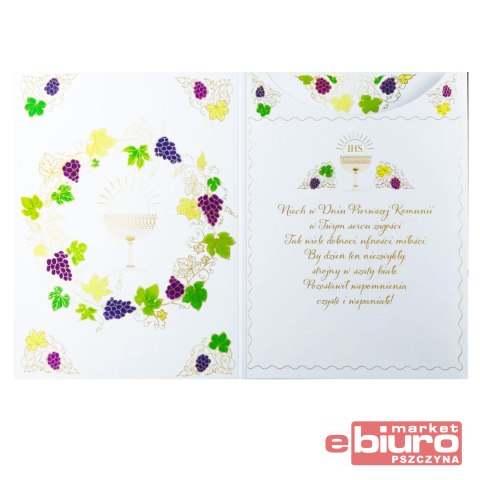 KARNET B6 KOMUNIA ZK WINOGRONA HENRY