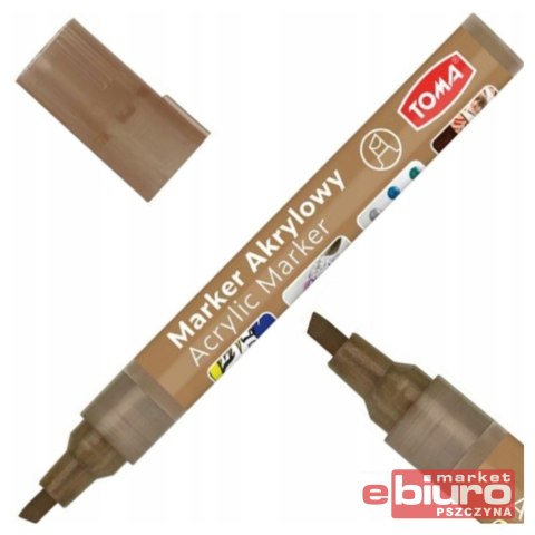 MARKER AKRYLOWY ŚCIĘTY BRĄZOWY TO-403 TOMA