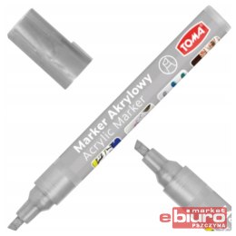 MARKER AKRYLOWY ŚCIĘTY SREBRNY TO-403 TOMA