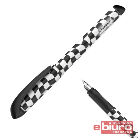 PIÓRO WIECZNE SCHNEIDER VOICE M BLACK CHECKED