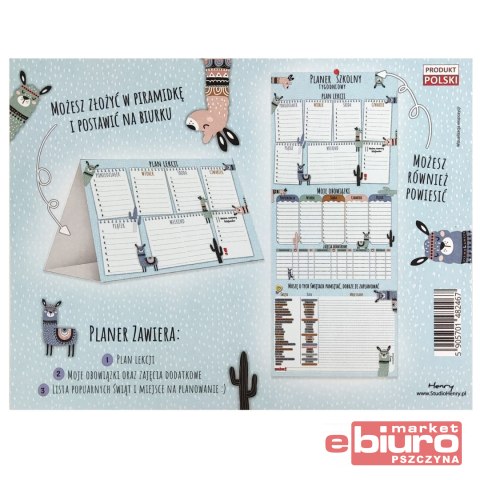 PLANER TYGODNIOWY LAMA HENRY