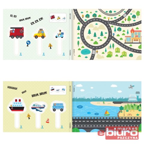 WYCINANKI. POJAZDY W MIEŚCIE ZABAWA W TEATRZYK