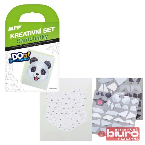 ZESTAW KREATYWNY NAKLEJKI PANDA 1042137 MFP
