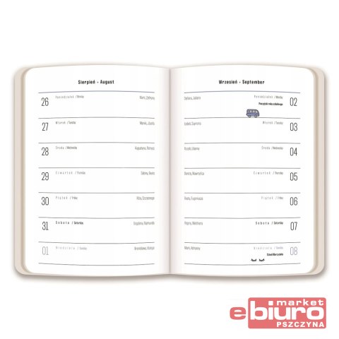 KALENDARZ SZKOLNY B6 48 MAT+UV FLOWERS INTERDRUK