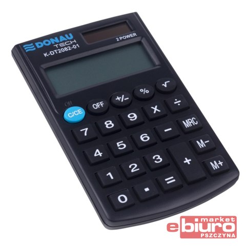 KALKULATOR DONAU TECH K-DT2082 8 CYFR. CZARNY